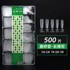 Dicas de Unhas Beauty Cílios 408 Peças Transparente Fosco Ultra Finas Sem Marca Sem Gravação Full Stick Meio Stick Tamanho Único Recarga