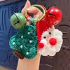 Adorno Navideño de Hilo de Dibujos Animados Llavero Decoración Linda para Bolsos Llavero de Coche Regalo Venta al por Mayor