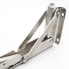 Soporte plegable de acero inoxidable, soporte triangular móvil, soporte de almacenamiento para estante, soporte Billy en forma de K, soporte para estante