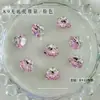 Decoraciones para Uñas con Pedrería Acabado Blanco K9, Pedrería Ovalada sin Base Hielo Azúcar Deslumbrante de Alta Gama, Accesorios de Pedrería para Uñas de Lujo Ligero