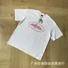 Comercio Exterior Transfronterizo Marca de Moda Cort Island Logotipo Clásico Estampado de Letras en la Espalda Corte Holgado Unisex Camiseta de Manga Corta para Pareja
