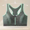 Sujetador Deportivo Transpirable de Talla Grande para Verano con Cierre Frontal para Correr Yoga Fitness Top Cruzado Color Sólido Ropa Interior