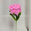 Ventas Directas de Fábrica Mayorista Palo Retorcido Rosa Terminada Flor Inmortal Creativa DIY Flor Artificial Individual Rosa Roja