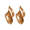 Pendientes de metal irregulares con aguja de plata para mujer, estilo frío, pendientes distintivos, pendientes de lujo elegantes de moda, sentido de alta gama de nicho