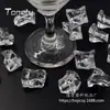 Venda Direta de Fábrica de Cubos de Gelo Irregulares Simulados em Acrílico, Pedras Plásticas Cristalinas, Partículas de Gelo Irregulares, Cristais de Gelo