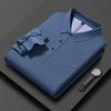 Comércio Exterior Transfronteiriço Outono e Inverno 2026 Nova Camisa Polo Bordada de Manga Longa com Gola Lapela Masculina Camiseta de Negócios Masculina Atacado