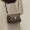 Bolso Cuadrado Pequeño Estampado Retro 2025 Nueva Moda Bolso de Hombro de Gama Alta Estilo Femenino Bolso Cruzado Simple para Viajar