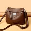 Bolsos Personalizados para Mujer, Nuevos Bolsos de Hombro para Mujer de Gran Capacidad con Tres Capas, Bolsos para Mujer, Versátiles Bolsos Cruzados de Piel Suave para Madres de Mediana Edad