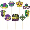 Nuevo Arreglo de Jarrón para Decoración de Fiesta de Carnaval Enchufe Máscara de Mardi Gras Jarrón de Fiesta de Carnaval Enchufe