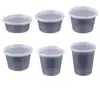 Caja de Almuerzo Desechable Redonda Lock 1000ml Caja de Embalaje Sellada Caja para Llevar Comida Rápida Tazón de Plástico para Sopa con Tapa Tazón para Agua de Azúcar