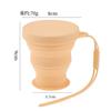 Vaso de Agua de Silicona Plegable Vaso de Silicona Portátil Vaso Comprimido Portátil de Grado Alimenticio para Viajes al Aire Libre Vaso para Enjuague Bucal Vaso para Cepillo de Dientes