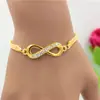 Fábrica Transfronteriza Hong Kong y Diyi Moda Europea y Americana Exquisito Símbolo Infinito Pulsera Chapada en Plata Joyería Minimalista Creativa Tachonada de Diamantes