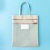Bolsa de malla portátil para archivos, bolsa para libros, bolsa para tutoriales de materias, bolsa de almacenamiento transparente con cremallera para tareas y exámenes de estudiantes