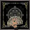 Toalha de Mesa Tarot Céu Estrelado Tarot Fase da Lua Toalha de Mesa Decorativa Jogo de Tabuleiro Jogo de Cartas Jogo de Shuffleboard Decoração Toalha de Mesa Tarot