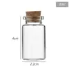 Fabricante Original Garrafa de Vidro com Tampa de Rosca 22mm com Rolha Mini Garrafa de Mensagem Garrafa dos Desejos Pequena Garrafa de Armazenamento de Feijão Dourado