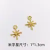 Accesorios de Joyería DIY Estrella Planeta Luna Mang Estrella Accesorios Chapados en Oro Gotas de Pegamento UV Recinto Espacial Colgante de Metal