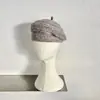 Chapéu Boina Fumeng Estilo Outono/Inverno Japonês Versátil Espessado para Mulheres Circunferência Craniana Grande Chapéu de Pintor Moderno Artístico Emagrecimento Facial