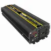 Inversor de onda pura positiva 1300W 12V a 220V Convertidor solar para coche Doble USB/LED Pantalla Inteligente