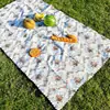Fabricante Especializado en Tapetes de Picnic para Exteriores, Estilo Pintura al Óleo, Atmósfera Retro Americana, Estilo de Campamento, Tapetes Espesos para Salidas, Tapetes de Playa
