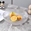 Plato de Frutas Pie Alto Drenaje Lujo Ligero Alta Gama Sala de Estar Mesa de Centro Hogar Plato para Snacks Dulces Fruta Seca Plato Colgante de Alto Valor
