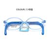 Óculos infantis armação ZC002 elegante transparente TR silicone pele amigável óculos armação infantil caso vários acessórios