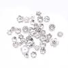 Acessórios para Joias DIY Atacado Prata de Xizang Liga Vintage Flor Contas Espaçadoras Múltiplas Especificações Suportes de Contas para Pulseira de Cristal Tampas Florais