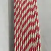Palito de papel descartável direto da fábrica listras coloridas decorativo biodegradável festa Art palito para bebida