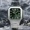 Relógio quadrado, masculino, totalmente automático, mecânico, aço inoxidável, calendário, luminoso, moda, boutique