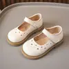 Zapatos de Cuero para Niñas 2026 Primavera y Otoño Nuevos Zapatos de Princesa de Suela Blanda Estilo Británico Zapatos Individuales para Bebé Zapatos Individuales Negros para Niños