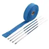 Tubo de escape modificado retro para motocicleta tela antiescaldado tela banana algodón de aislamiento térmico para escape de motocicleta algodón de aislamiento acústico tela ignífuga
