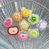 Mini Accesorios Pequeños de Resina de Fruta Semitransparente, Decoraciones de Fruta Estilo Azúcar Simulado, Pinzas para el Cabello, Fundas para Teléfono, Llaveros
