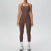 Traje de Yoga Ajustado de Secado Rápido Nude Nuevo Europeo y Americano Traje Deportivo de Pilates para Exteriores Ocio Correr Fitness