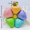 Globo Blanco Grande de Margarita y Girasol Estilo Ins para Picnic de Primavera al Aire Libre, Petición de Deseos y Accesorios para Fotos