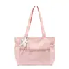 Bolsa de Lona con Forma de Estrella de Pedrería Estilo Coreano Nueva Primavera, Bolso de Hombro Individual de Gran Capacidad, Bolso Casual de Moda para Viajes Diarios
