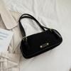 Bolsa Feminina Casual Estilo Coreano Ocidental Nova Outono 2025 Nicho Retro Moda Casual Bolsa de Ombro/Sobrancelha Bolsa Baguette