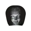 Capa de encosto de cabeça de carro com design de fantasma de terror, fronha de carro, capa de assento à prova de poeira, pode ser personalizada com sua própria imagem como capa de apoio para cabeça e pescoço