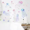 Nova LD74001 pintado fantasia águas-vivas quarto das crianças jardim de infância banheiro casa decoração de parede adesivos de parede autoadesivo