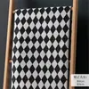 Tela Simple de Sofá Pied de Poule, Funda de Cojín de Lino Engrosado en Forma de Diamante, Cojín Decorativo, Cojín de Sofá, Tela Decorativa Hecha a Mano
