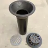Calha de Chuva Sifão Redondo Tipo 87 de Ferro Fundido DN75 100 150 Descarga Reta Plug-in Interno Abertura para Tubo de Descida