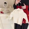 Vestido Fofo para Bebê Menina 2024 Roupas de Inverno para Meninas, Forrado com Fleece e Espesso, Vestido Colete de Natal Flor de Botão, Durável