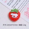 Oso Manzana Lindo Dibujo Animado Hecho a Mano DIY Accesorios para Joyería Hebilla de Zapato con Agujero Paquete de Materiales Pegamento Cremoso Resina Accesorios Pequeños
