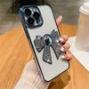 Para iPhone14 vem com película de lente capa de celular sem logotipo laço de diamante Apple 13 galvanoplastia tudo incluído capa macia