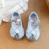 Zapatos de Cuero Pequeños con Lazo de Malla Muñeca de Dibujos Animados 2026 Verano Nuevos Zapatos de Salón para Niñas Zapatos Brillantes de Actuación de Princesa