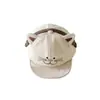 Sombrero de Bebé Pan Otoño Invierno Súper Lindo Gato Ala Suave Gorra Pico de Pato Meses Pequeños Bebé Lindo Gorra de Béisbol para Bebé