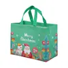 Bolsa de Natal Não Tecida Spot 2025 Personalizada Laminada Grande Sacola de Compras Sacola de Embalagem Sacola de Presente Atacado