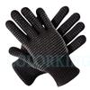 Atacado transferência térmica alta temperatura anti-escaldante luvas de alta elasticidade respirável isolamento térmico preto silicone luvas anti-escaldante antiderrapante