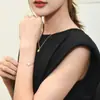Collar Minimalista Personalizado de Malaquita en Forma de Rombo para Mujer, Nuevo Conjunto de Pulsera de Cadena para Clavícula Simple de Moda