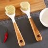 Escova para Panela com Cabo de Sisal e Madeira de Faia, Escova Multifuncional para Limpeza de Panelas na Cozinha com Cabo Longo, Escova para Frigideira Não Oleosa, Escova para Panelas e Louças