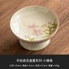 Fabricante de Ceniza de Planta Pintada a Mano Soporte de Tapa de Pie Alto Tetera de Cerámica Soporte de Tapa Accesorios para Juego de Té Kung Fu Plato de Frutas para Refrigerio