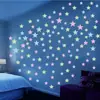 Pegatinas Luminosas Pegatinas de Pared Estéreo 3D Pegatinas Fluorescentes Estrellas Luminosas Decoración de Habitación Infantil Estrellas Luminosas Fluorescentes Decoración de Dormitorio